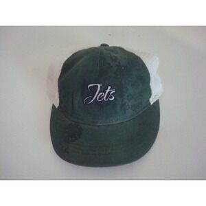 NEW YORK JETS WOMENS  TRUCKER‎ 90S SNAPBACK  HAT CAP VINTAGE DEADSTOCK C4